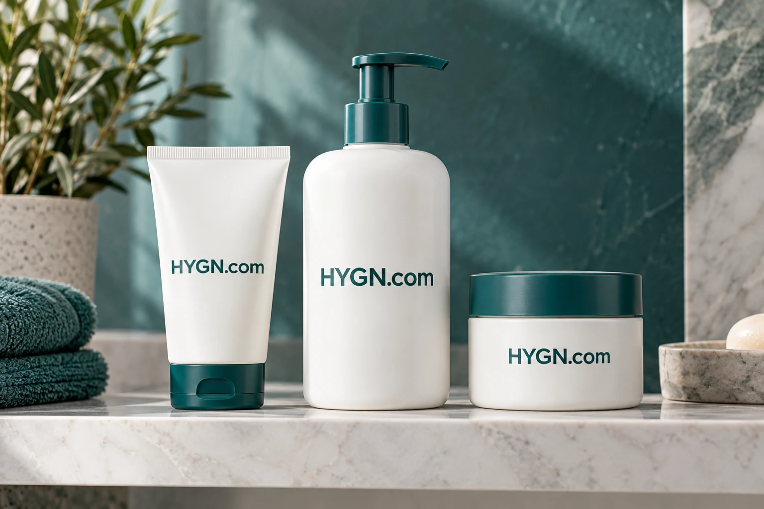 HYGN.com care range arranged for everyday routines
